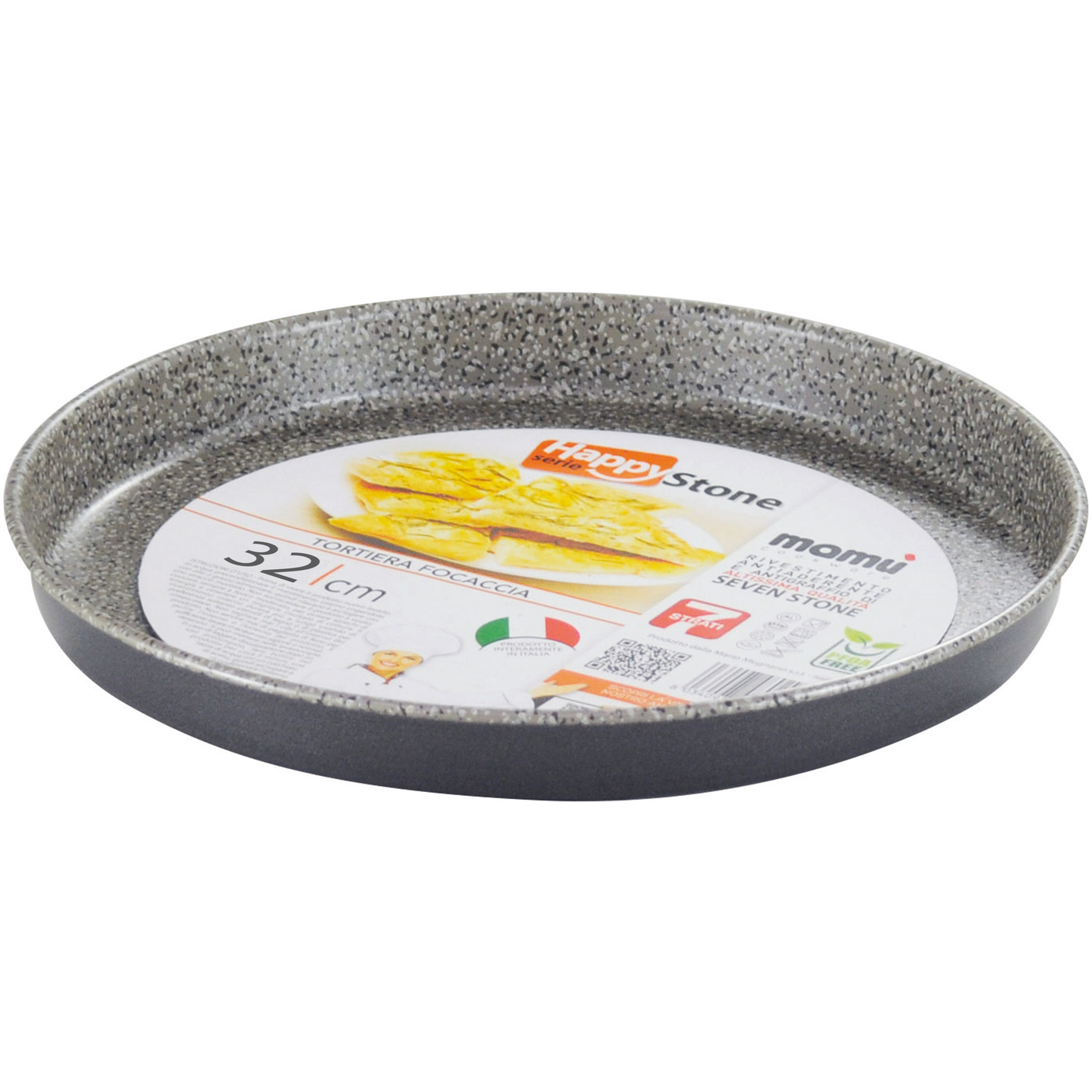 MAMÙ - Teglia tortiera focaccia diametro 32 cm